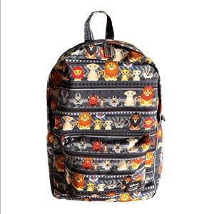 LOUNGEFLY DISNEY THE LION KING - CHIBI PRINT BACKPACK